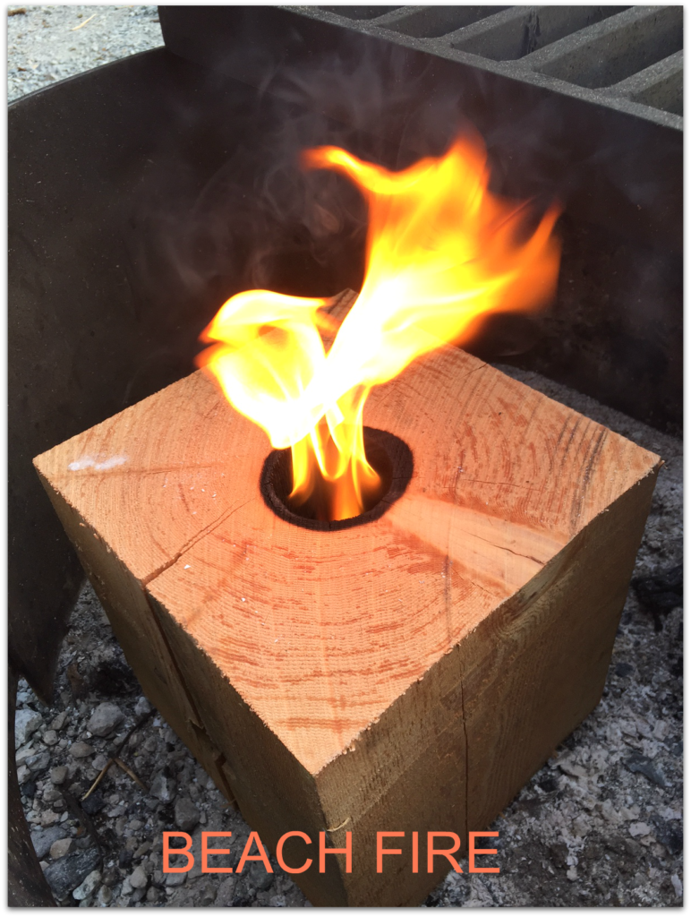 10″ x 10″ x 10″ Beach Fire