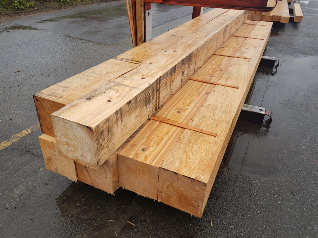 10" x 10" - 8' Western Hemlock #1 & BTR